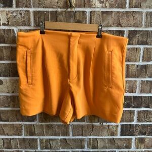 a new day Women's High Waist Orange Shorts